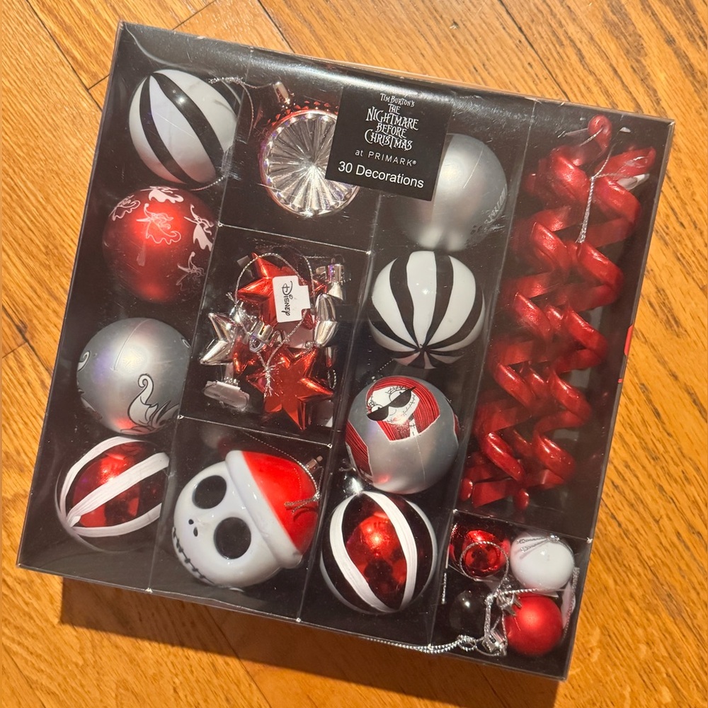 Disney Red and Black Ornament Collection